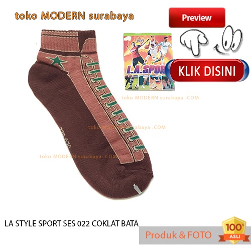 Kaos kaki pendek mata kaki dewasa LA STYLE SPORT SES 022