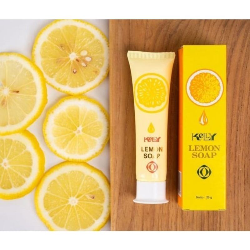 Kelly lemon soap/Sabun muka kelly soap 15 gram