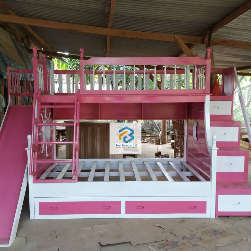 Tempat Tidur Tingkat Anak Perosotan