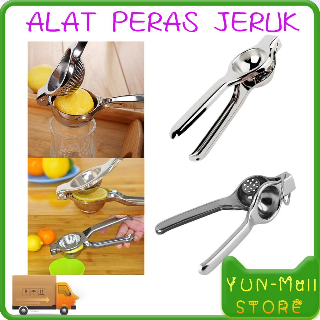 【COD+Pengiriman Cepat】YUN Mall Alat Peras Jeruk / Juicer Manual / Alat Peras Manual Jeruk Nipis Lemon Stainless Steel/Alat Pemeras Jeruk Nipis Jeruk Lemon Perasan Jeruk Lemon Bahan