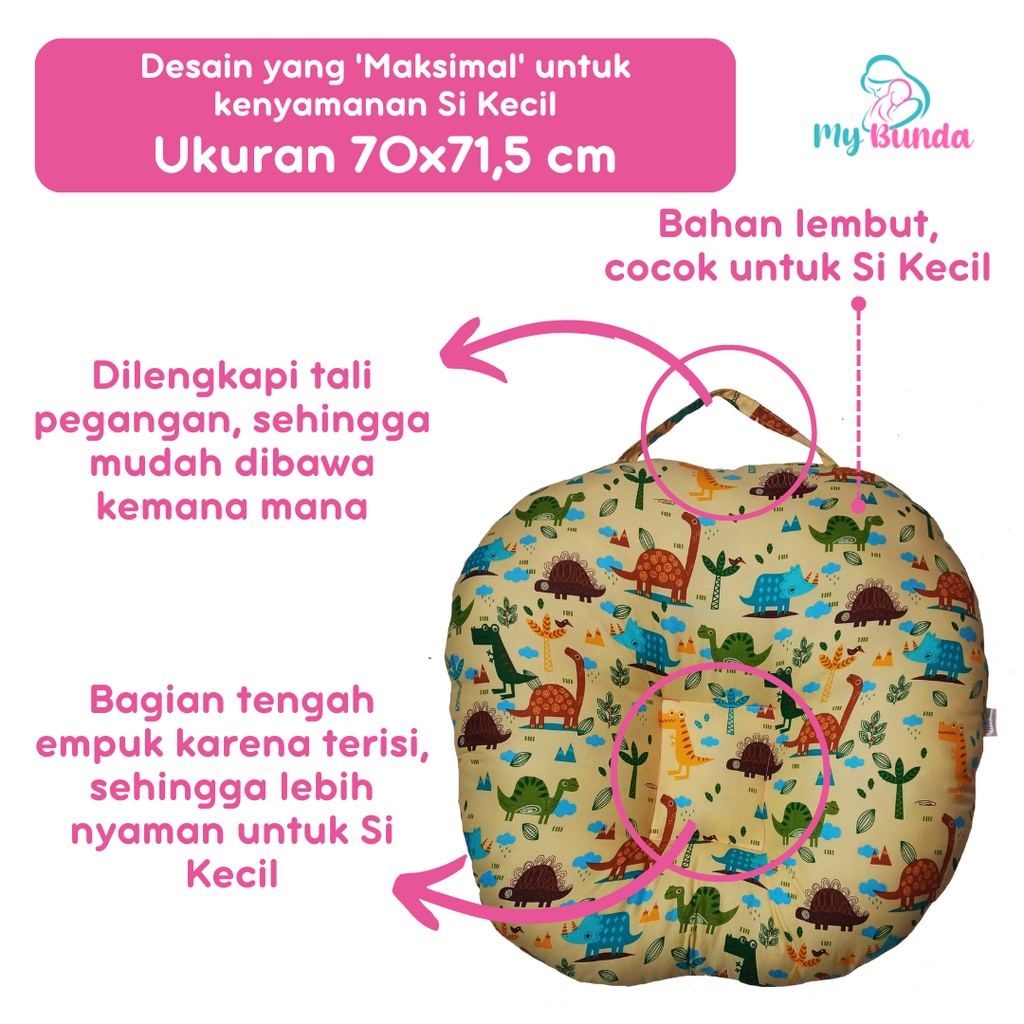 Sopa Bayi Bantal Sofa Bayi Multifungsi Sofa Baby Newborn untuk Sofa Duduk Bayi Jenis Sofa Bayi Jumbo Kasur Sofa Bayi New Born Kursi Sofa Bayi Belajar Duduk Cocok untuk Kado Lahiran - Motif SF15