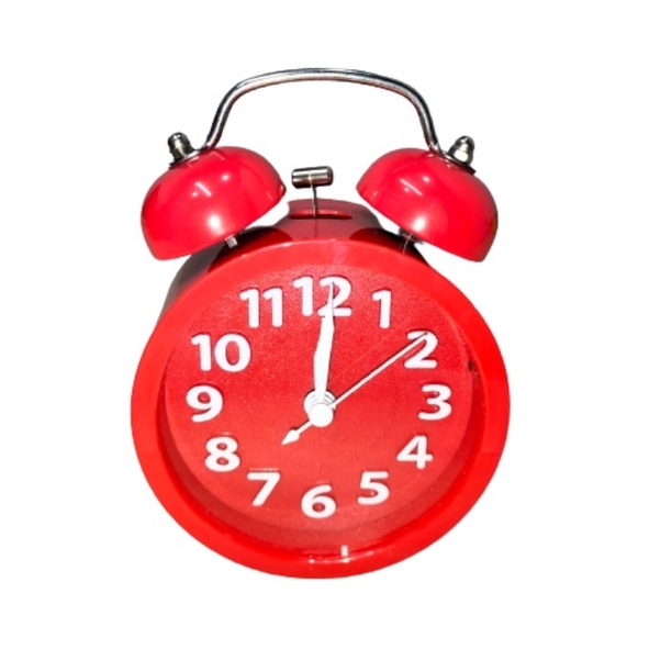 Jam Weker Beker Kring polos 610/ jam weker kring - Merah