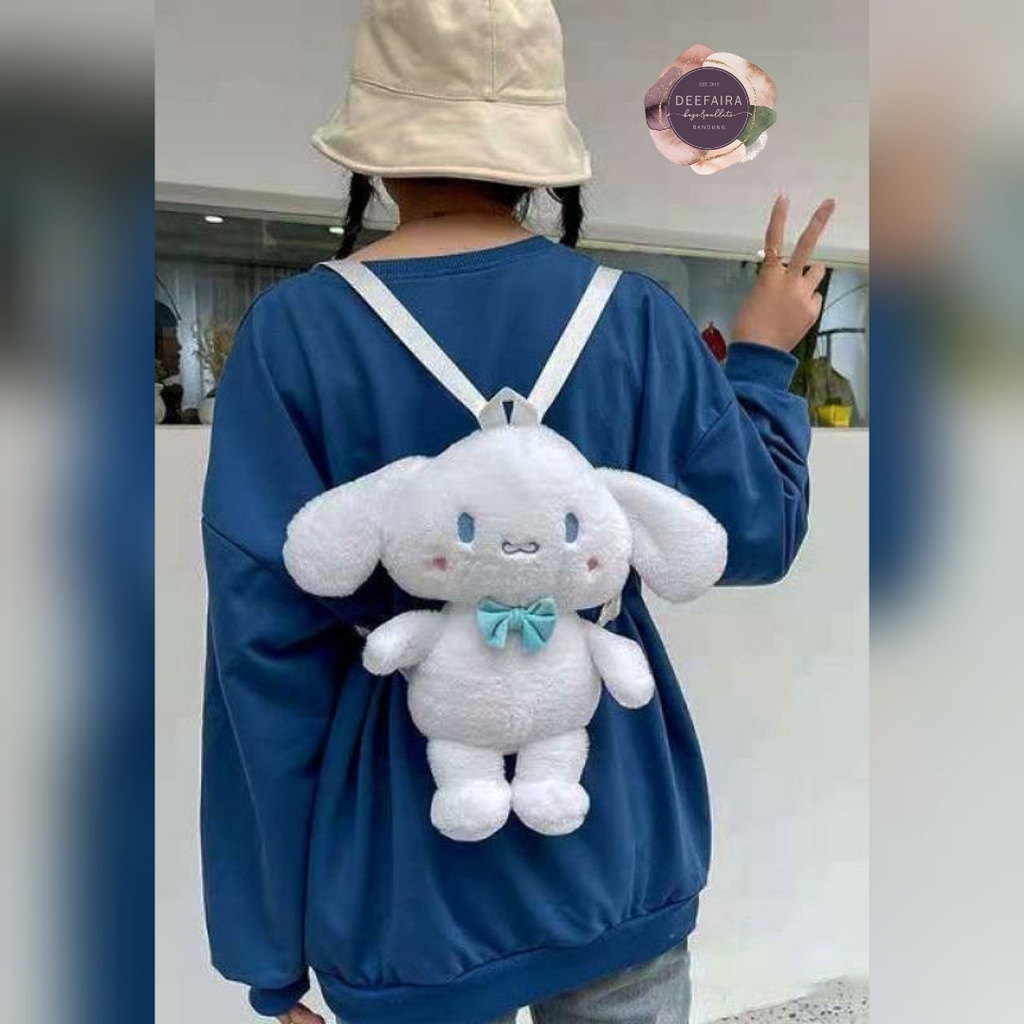 Tas Ransel Boneka Untuk Anak Perempuan Smile Kelinci C1 Bahan Lembut Cocok Dipakai Jalan Jalan