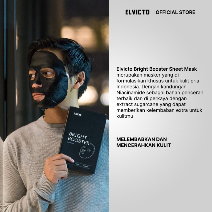 ELVICTO BRIGHT BOOSTER SHEET MASK SATUAN