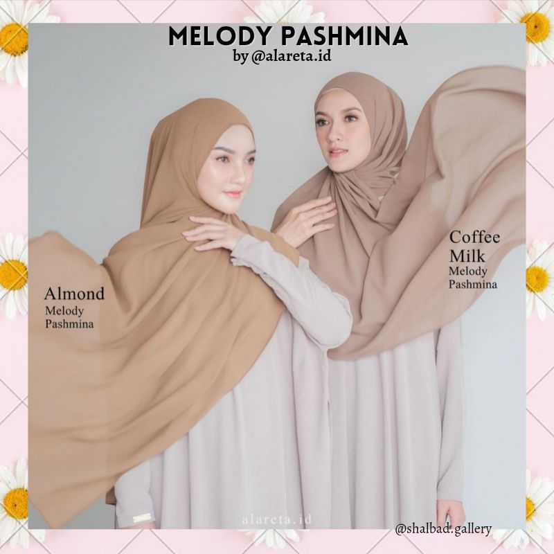 Melody Pashmina ORIGINAL by @alareta.id