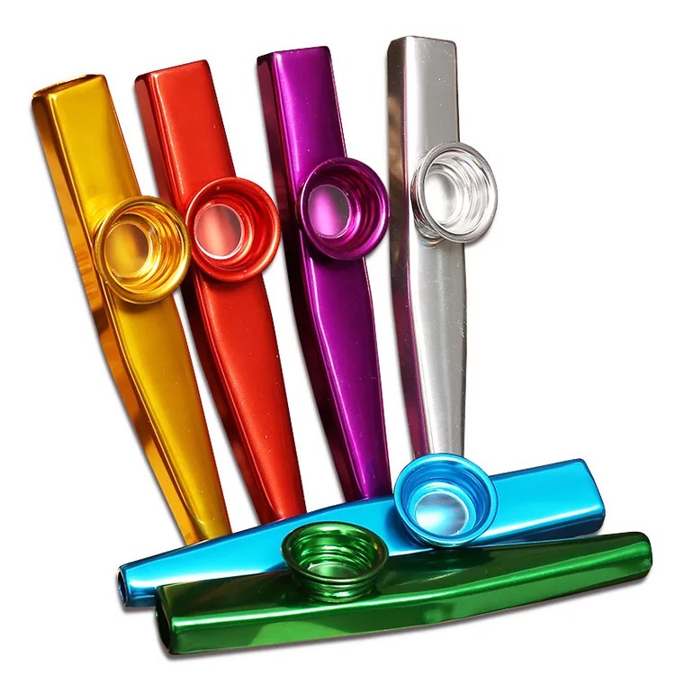 Instrumen Musik kazoo portable Bahan Metal