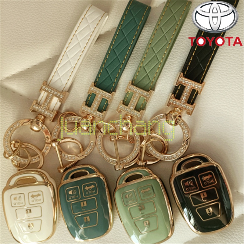 Case Pelindung Kunci Mobil Bahan TPU Untuk Toyota vios Yaris ATIV CAMRY Prius 2014-2020 Corolla RAV4 Toyota SIENTA / ATIV 2018 / 4 Tombol