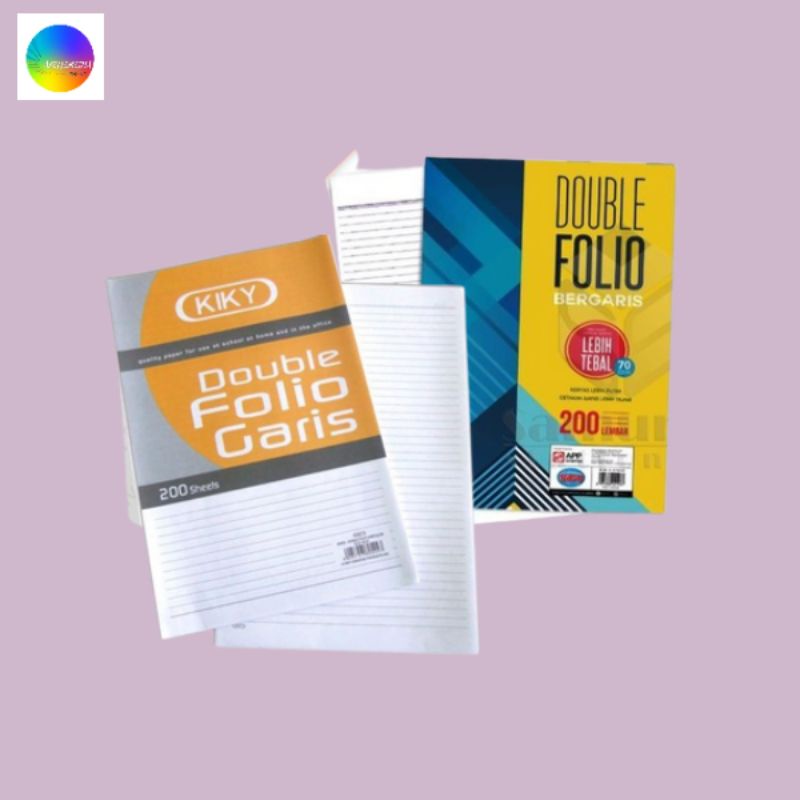 

Kertas Double Folio Bergaris isi 200 Lembar(ORIGINAL PRODUK)