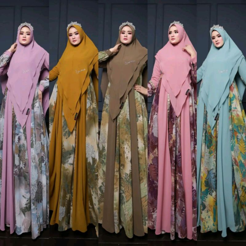 Azrina syari by baraya syar'i ready siap kirim