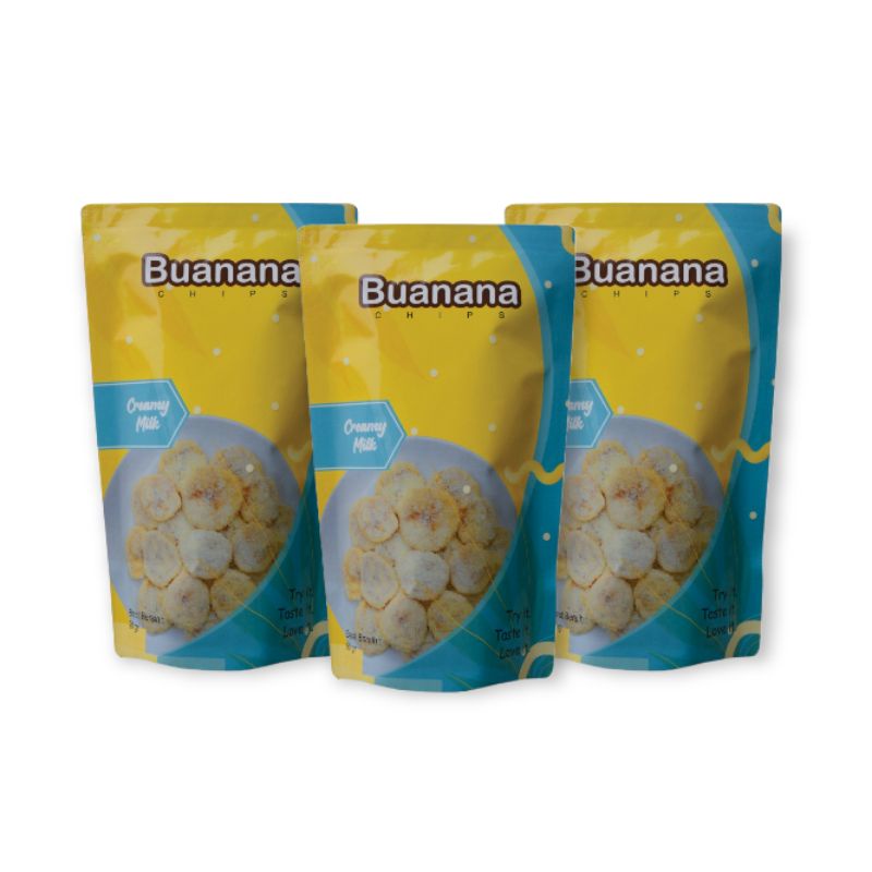 

Buanana Chips Keripik Pisang Paket Triple Creamy Milk