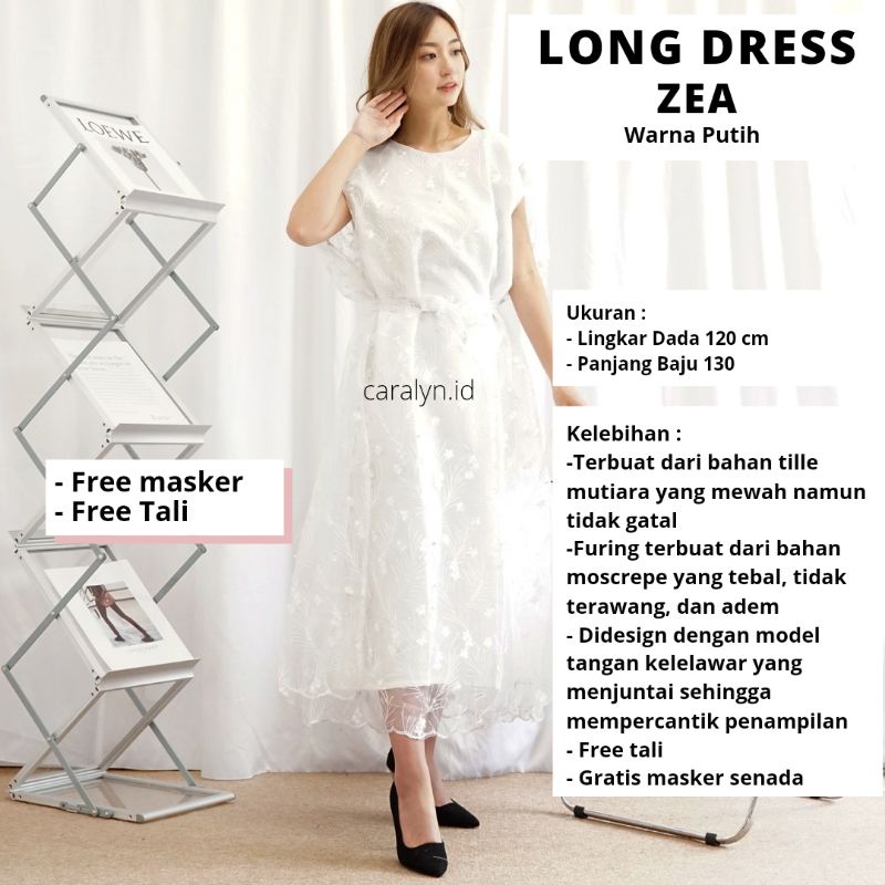 LONG DRESS TILE SUPER MEWAH ZEA DRESS KONDANGAN