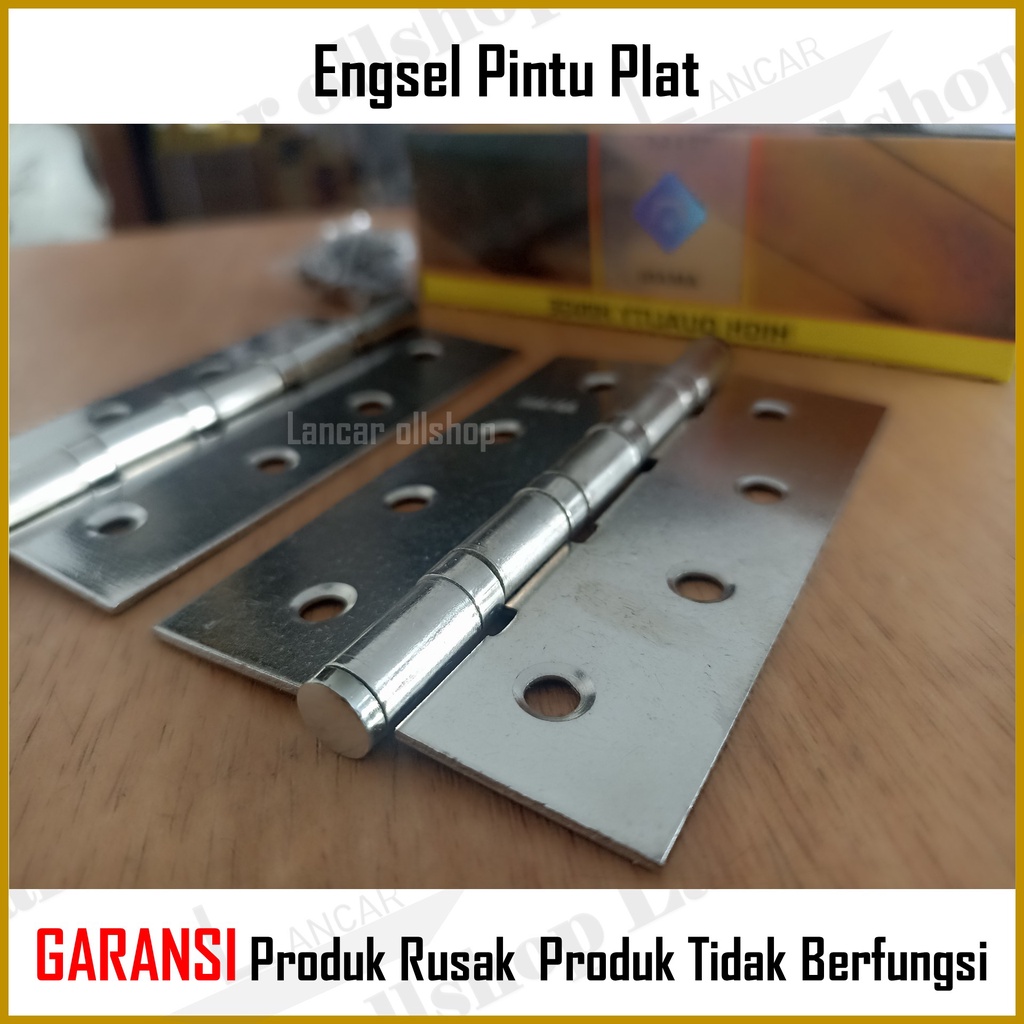 Engsel pintu plat 4 inch CP / Engsel jendela