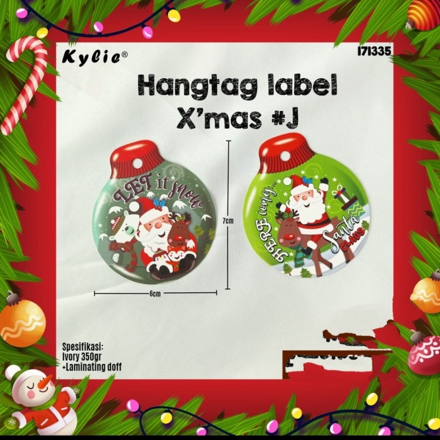 

Hangtag Label Gantungan Kado Natal Bingkisan Hampers Ivory