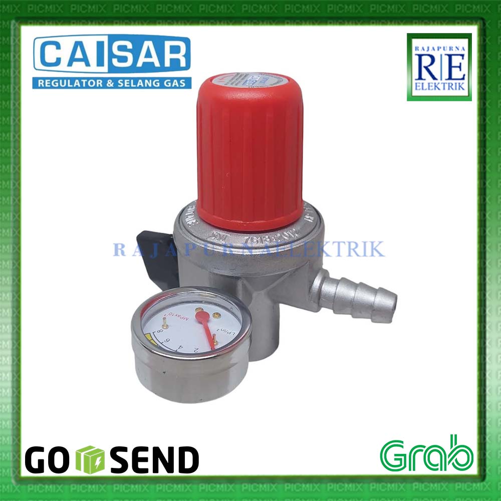 Regulator kompor gas LPG tekanan tinggi High Pressure CAISAR SNI