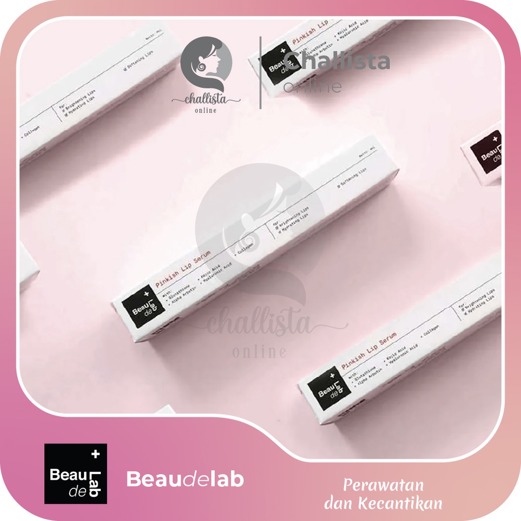 Pinkish Lip serum Beaudelab bening lip gloss lip balm brightening lips perawatan memutihkan bibir