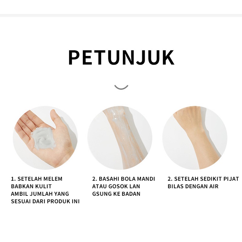 sabun mandi whitening sabun mandi pemutih sabun pemutih kulit Lumpur vulkanik Body wash 260ml Whitening Exfoliate Improve Skin Texture Sabun Mandi Batang