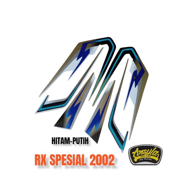 striping stiker sticker Yamaha RX s RX spesial special hitam putih 2002