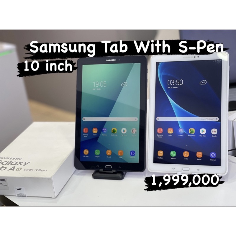 Seken samsung tab a6 with s pen ram 3/16 gb