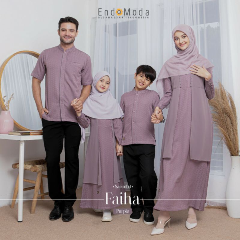 SARIMBIT KELUARGA ENDOMODA SARIMBIT FAIHA PURPLE KOKO GAMIS FAIHA ORIGINAL