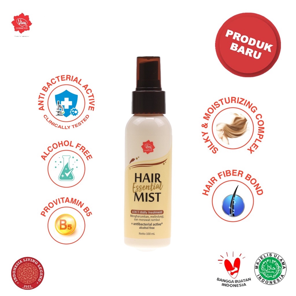 ★ BB ★  Viva Hair Essential Mist 100 ml (with Pro Vit B5, Silky &amp; Moisturizing Complex)