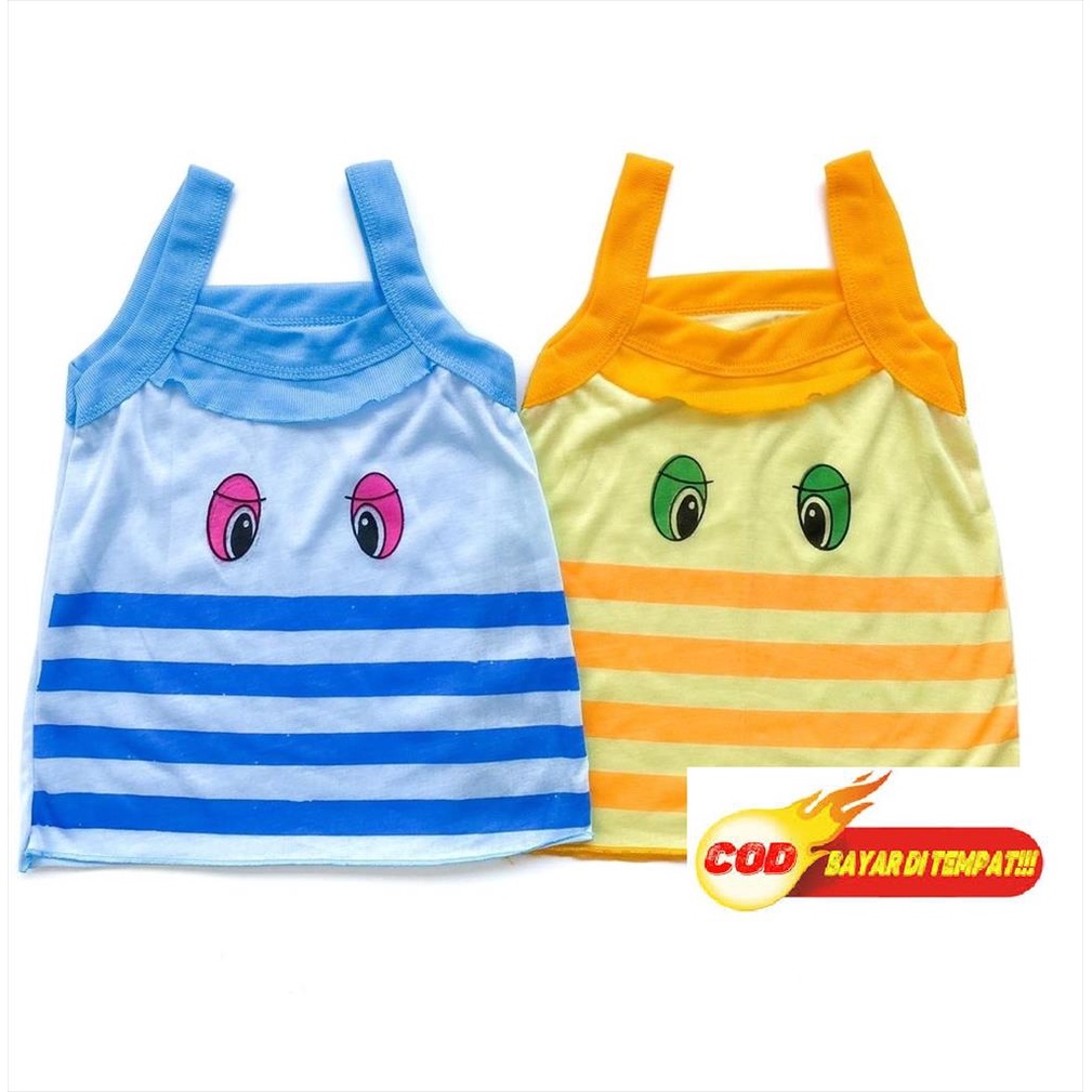 YA 881 - Kaos Singlet Mata Ayam Kaos Kutang Tanktop Kutung Karakter Kartun Dalaman Bayi Anak
