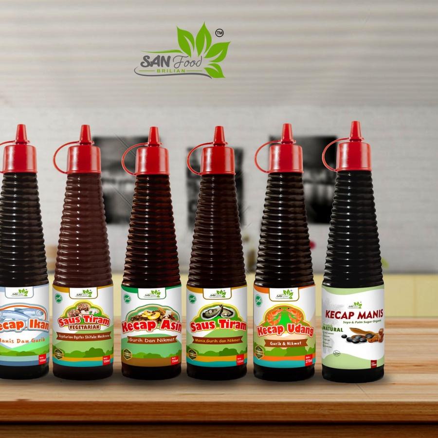

BEST SELLER Saus Tiram Vegan Sanfood 150ml Non MSG Non Pengawer Saus Jamur Shitake (Shitake Mushroom Sauce)**