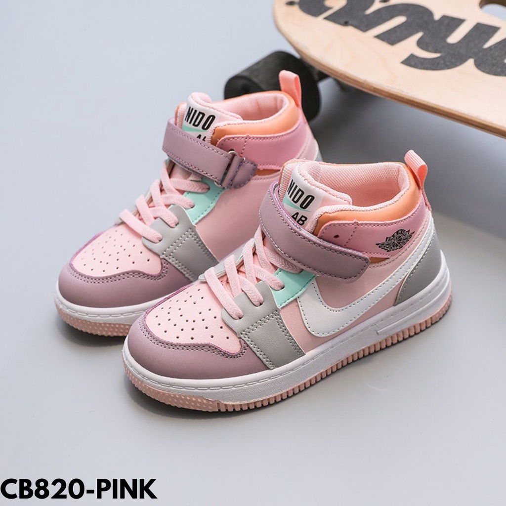 SEPATU SNEAKERS ANAK ANAK HIGHCUT ALA ER JODAN KECE POLL BAHAN PU IMPORT CB820