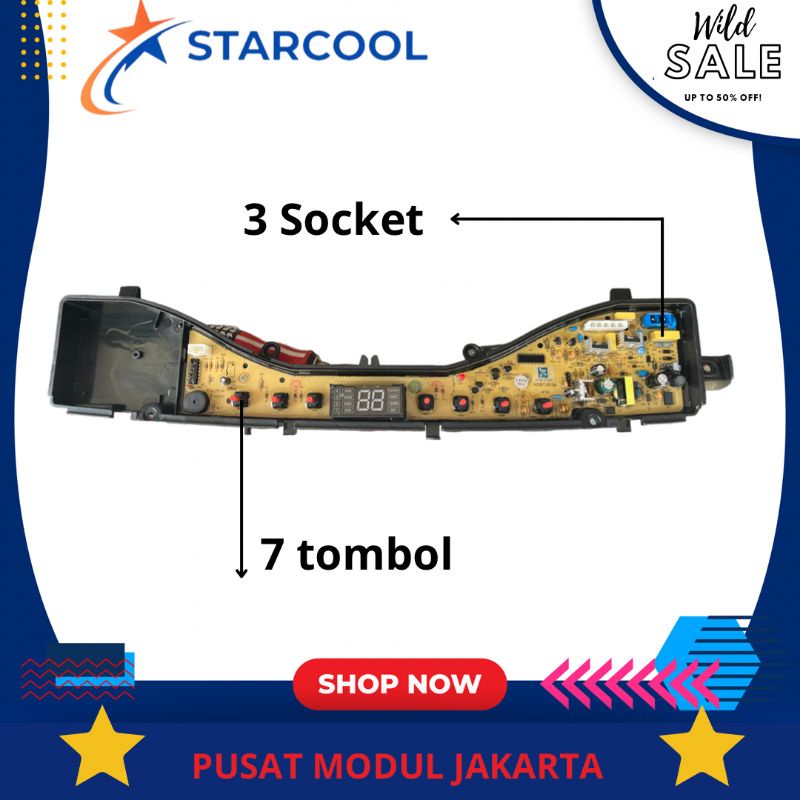 POLYTRON ZEROMETIC PAW 70517 PAW 80517 PAW 90517 modul pcb mesin cuci Top Loading