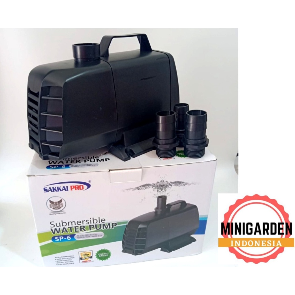 SAKKAI PRO SP-6 SUBMERSIBLE PUMP POMPA AIR CELUP FILTER AQUARIUM KOLAM