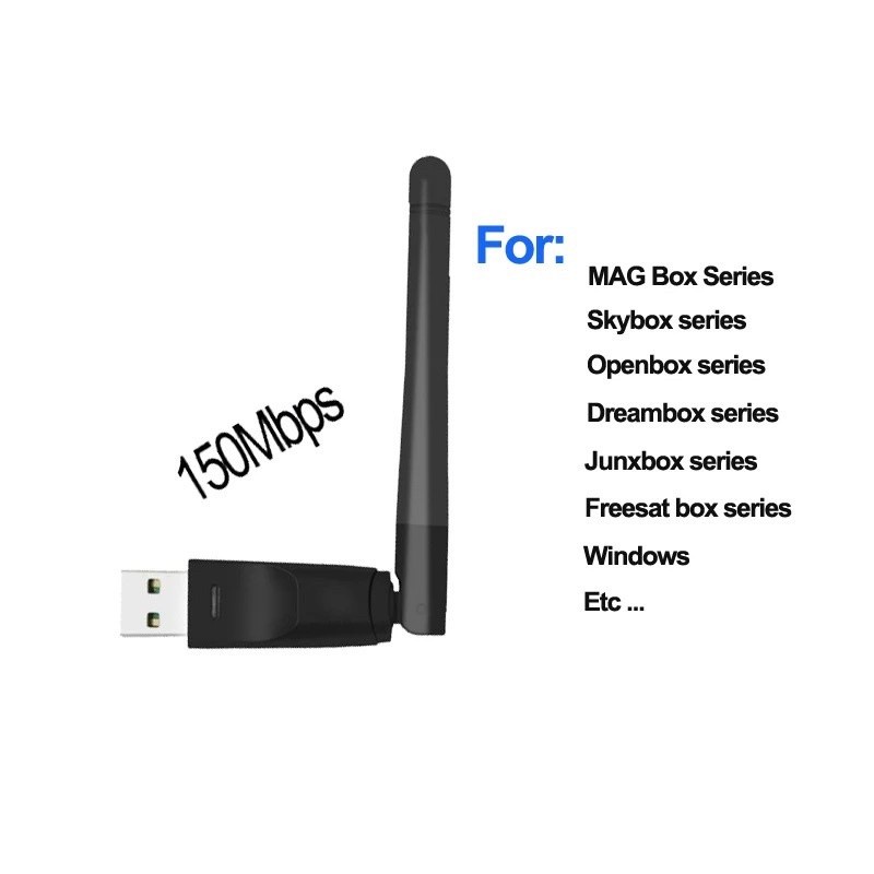 Usb 2.0 wifi NB 150Mbps straight antenna 2.4ghz wireless adapter mtk-7601 - Usb2.0 wi-fi antena dongle mtk7601