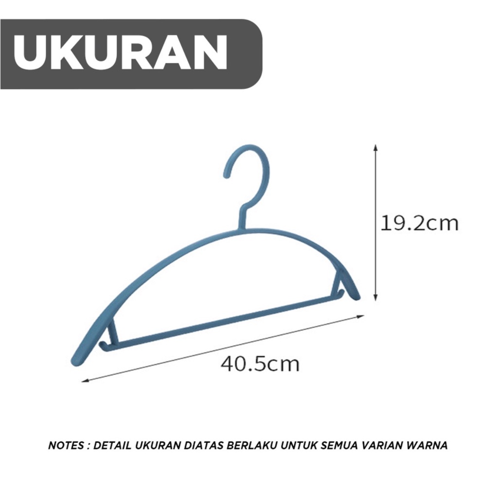 SIERRAHOME,,GANTUNGAN BAJU 1 SET ISI 5 PCS HANGER PLASTIK WARNA LUCU