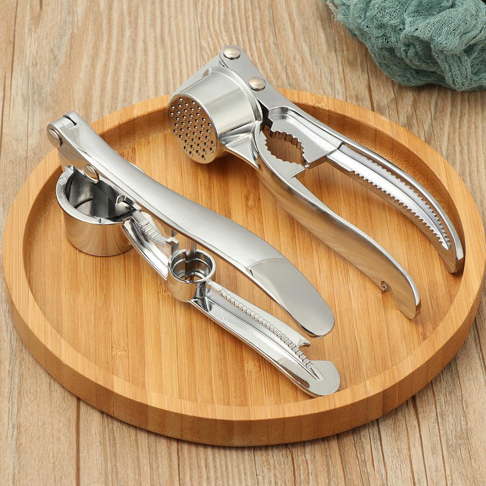 Populer Garlic Press Kitchen Gadget Alat Buah &amp; Sayur Penggiling Mincer Manual Squeeze Corkscrew