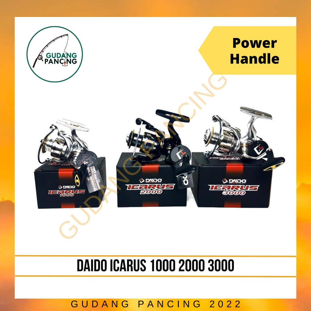 Reel Pancing Daido ICARUS Power handle 1000 2000 3000