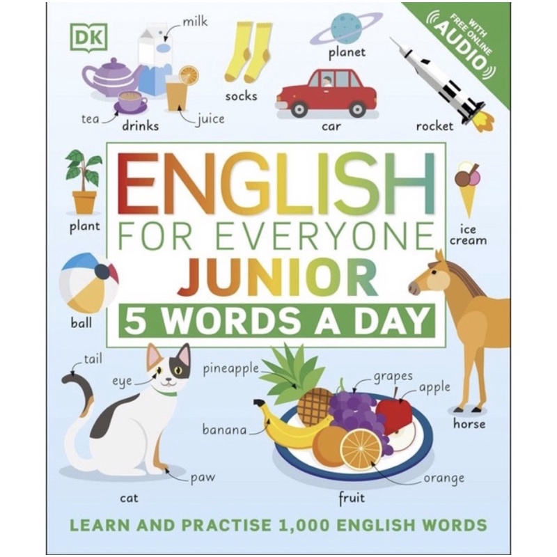 DK English For Everyone Junior 5 Words a Day Buku Aktivitas Anak Kid Activity Book