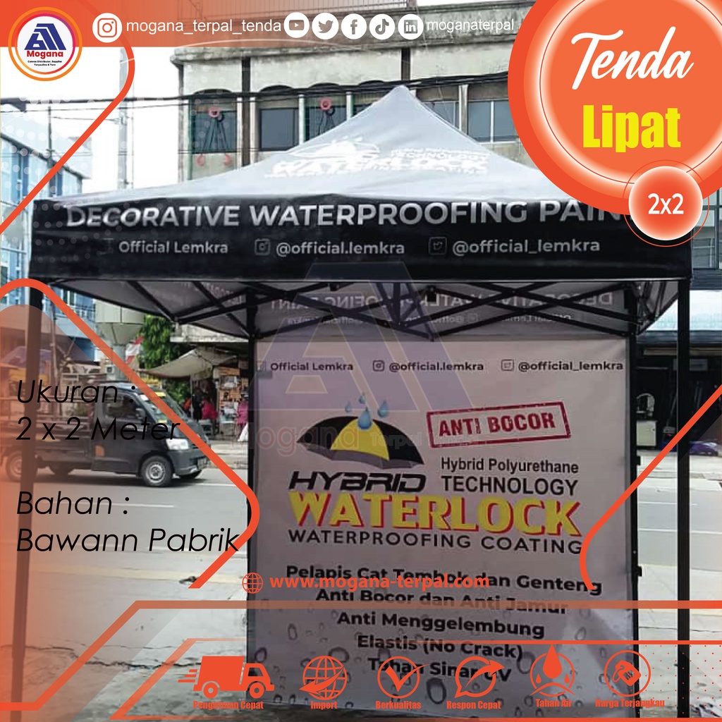 Tenda Lipat Ukuran 2x2 Meter