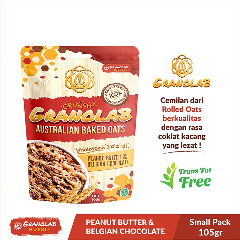 

Granolab Peanut Butter Belgian Chocolate Granola 105 gr