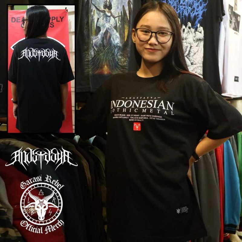 COD ✅️ TSHIRT ANASTASYA X MOSES BANDWIDTH BY GARASI REBEL DISTRO  KAOS PRIA KAOS LENGAN PENDEK KAOS 