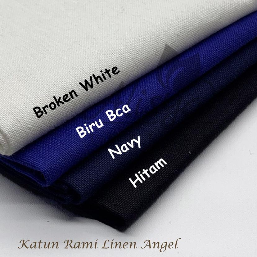 Kain linen Rami / Linen Angel Kualitas Premium Meteran