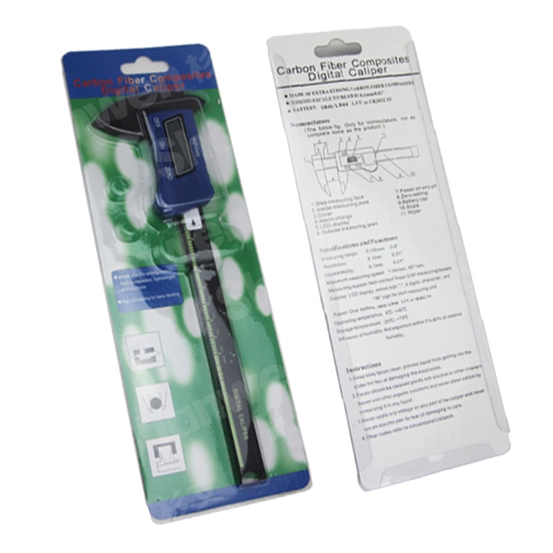 Jangka Sorong Digital Auto-off 0-6 &quot;/ 0-150mm Bahan Plastik Dengan Layar LCD Besar