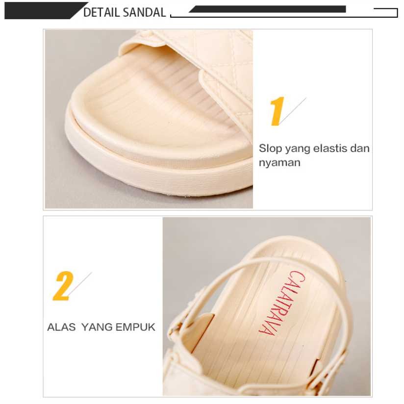 Sandal Wanita Tali Jelly | Sendal Jelly Wanita 2 In 1 Calatrava | 2000-2QE