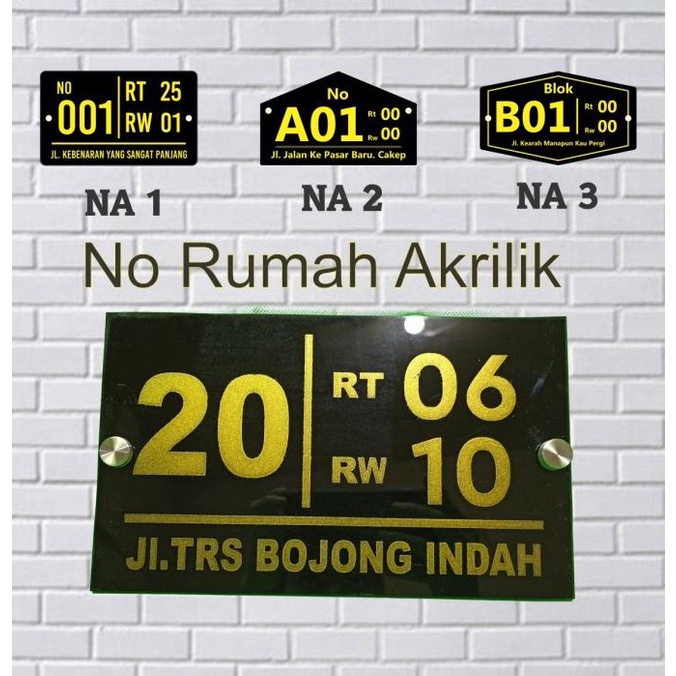 

PRODUK- NO RUMAH AKRILIK CUSTOM PAPAN NO RUMAH AKRILIK .