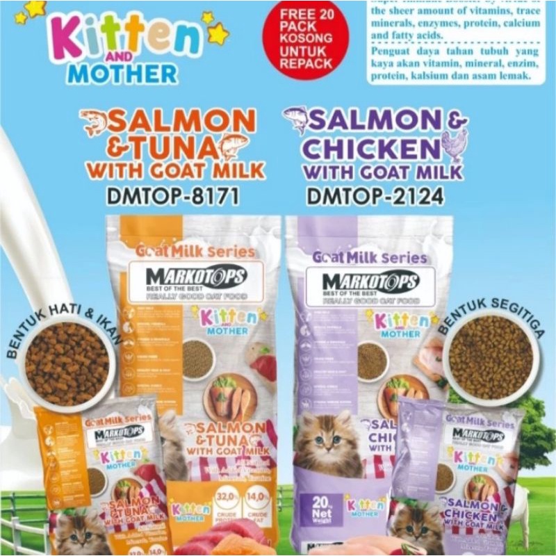 MARKOTOPS KITTEN AND MOTHER 5KG MARKOTOPS KITTEN - salmon chicken