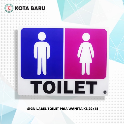 

SIGN LABEL TOILET PRIA WANITA K3 20x15
