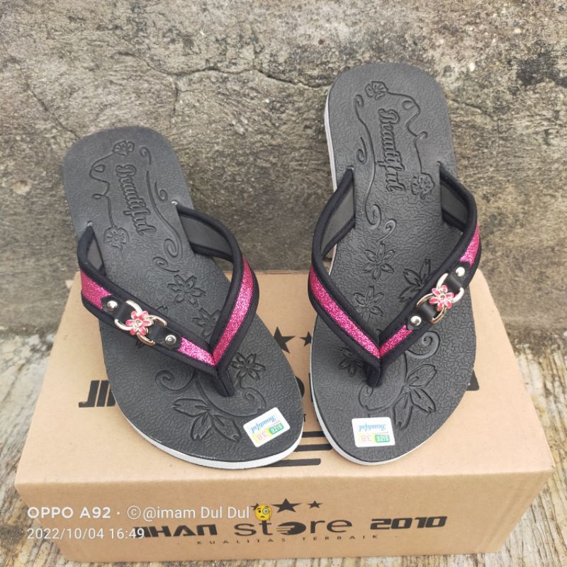 sandal japit // sandal rumahan // sandal flat