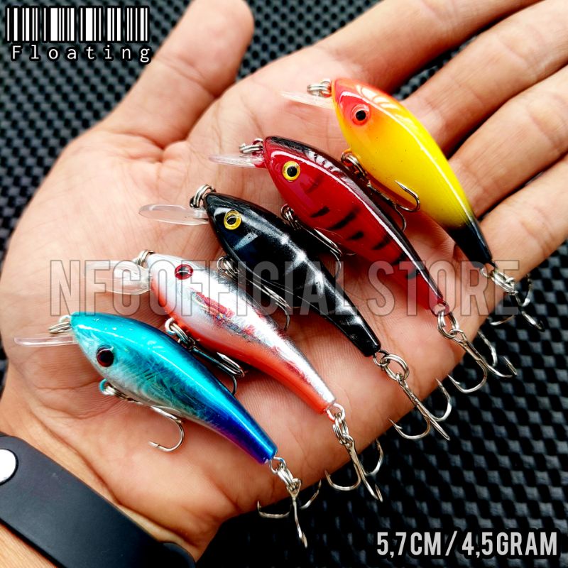 Lure Minnow Floating 5,7 cm 4,5 gram Jaminan Action