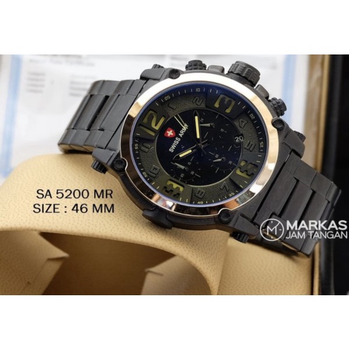 Jual Jam Tangan Pria Swiss Army Throttle Chronograph model Expedition 6605 S.Steel Watch Murah