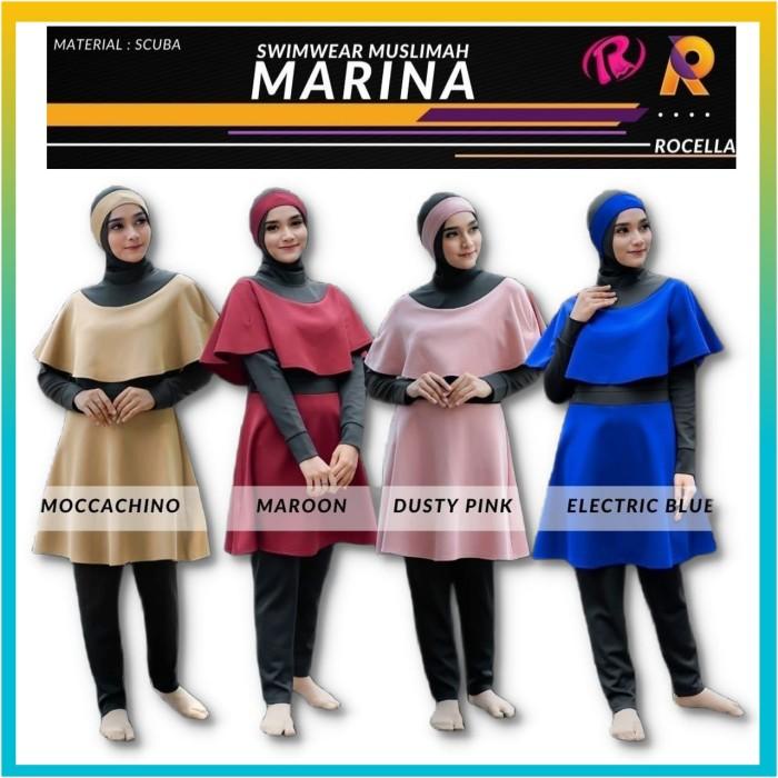 BAJU RENANG ROCELLA SWIMWEAR MUSLIMAH DEWASA SWIMWEAR MARINA