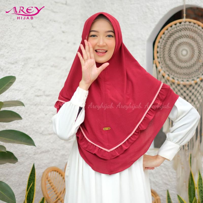 (Original Arey) AMARA •jilbab instan jersey irish•bergo pad rempel list ramdom