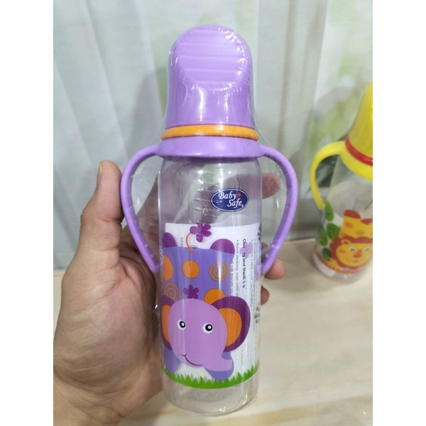 Paket Botol Susu Lengkap/Botol+Nipple+Sedotan+Pegangan Botol Baby Safe 250Ml