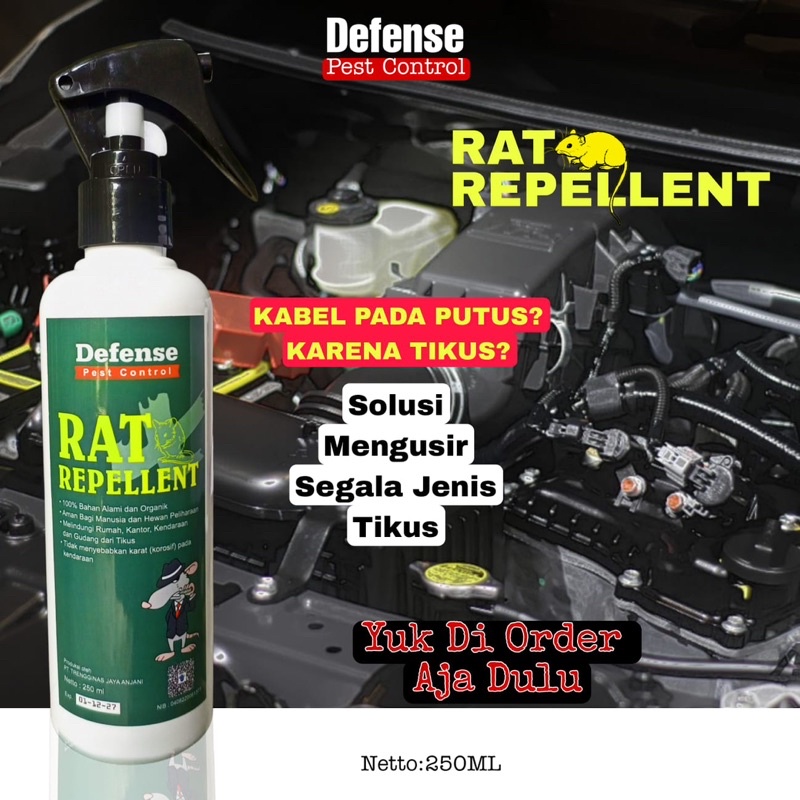 RAT REPELLENT SPRAY PENGUSIR TIKUS | PEMBASMI TIKUS | OBAT PENGUSIR TIKUS RUMAH DAN MOBIL | SPRAY PEMBASMI TIKUS RUMAH DAN MOBIL